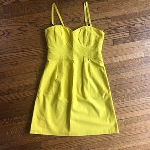 Nanette Lepore strapless dress yellow